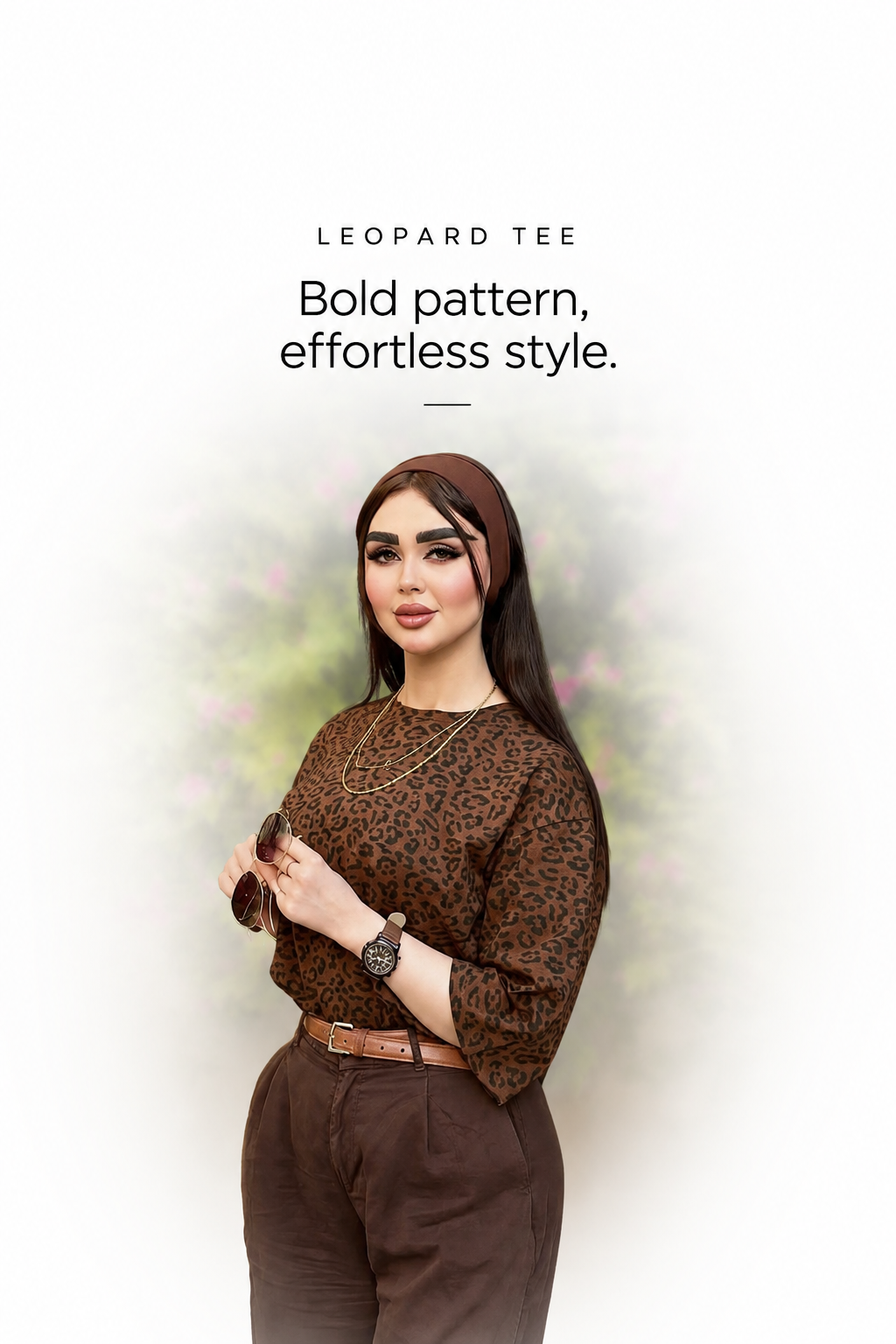تیشرت پینترستی پلنگی